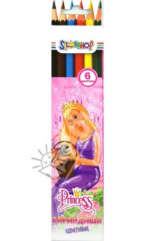 Карандаши 6 цветов "PRINCESS" (134091-06) Карандаши 6 цветов "PRINCESS" (134091-06)