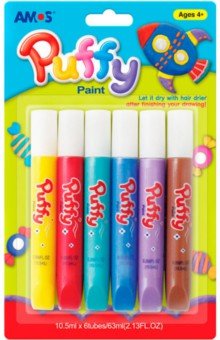 Краски объемные "PUFFY" 6 цветов (20634) Краски объемные "PUFFY" 6 цветов (20634)