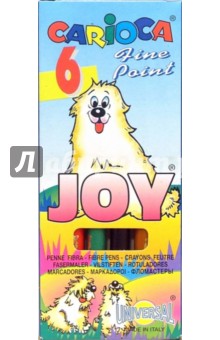 Фломастеры CARIOCA JOY 6 цветов (40613) Фломастеры CARIOCA JOY 6 цветов (40613)