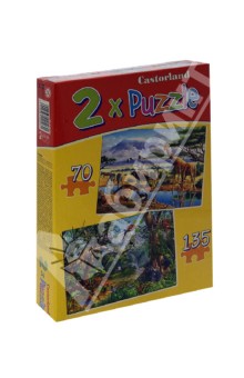 Puzzle-70*135 "Саванна и джунгли" 70 и 135 элементов (В-021031) Puzzle-70*135 "Саванна и джунгли" 70 и 135 элементов (В-021031)