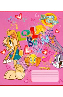 Тетрадь в линейку "Looney Tunes", 12 листов, А5, в ассортименте (12тлА5/LT) Тетрадь в линейку "Looney Tunes", 12 листов, А5, в ассортименте (12тлА5/LT)