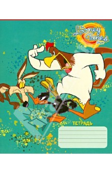 Тетрадь в клетку "Looney Tunes", 18 листов, А5, в ассортименте (18ткА5/LT) Тетрадь в клетку "Looney Tunes", 18 листов, А5, в ассортименте (18ткА5/LT)