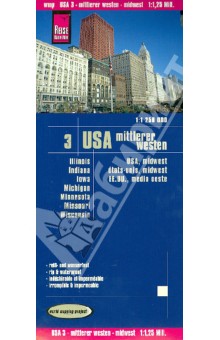 USA. Mittlerer Westen. 1:1 250 000