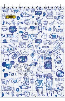 Блокнот "Proff. Doodles". А5. 60 листов в клетку (TDO13-NB560) Блокнот "Proff. Doodles". А5. 60 листов в клетку (TDO13-NB560)