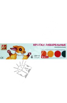 Акварель ZOO (мини), 6 цветов с кистью (22С 1415-08) Акварель ZOO (мини), 6 цветов с кистью (22С 1415-08)