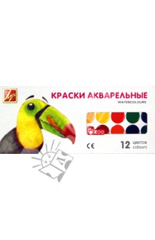 Акварель ZOO (мини) 12 цветов, с кистью (22С 1416-08) Акварель ZOO (мини) 12 цветов, с кистью (22С 1416-08)