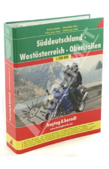 Изображение книги Motorbike Atlas. Germany South. Austria West. Italy North