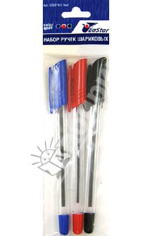 Набор шариковых ручек, 3 цвета, 0,7 мм. (ES621MC-3set) Набор шариковых ручек, 3 цвета, 0,7 мм. (ES621MC-3set)