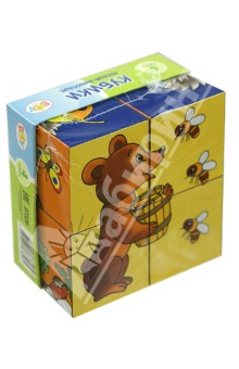 Кубики "Baby Step. Лесные животные". 4 кубика, в ассортименте (87325-330) Кубики "Baby Step. Лесные животные". 4 кубика, в ассортименте (87325-330)