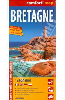 Бретань. Карта. Bretagne 1:300 000 обложка книги Бретань. Карта. Bretagne 1:300 000 обложка книги