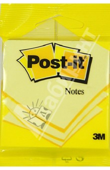 Блок-кубик Post-It с клеевым краем. Цвет канареечно-желтый (100 листов) Блок-кубик Post-It с клеевым краем. Цвет канареечно-желтый (100 листов)