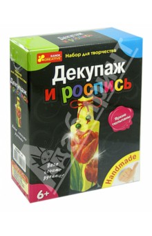 Декупаж "Яркие тюльпаны" (бутылка) (6550-4) Декупаж "Яркие тюльпаны" (бутылка) (6550-4)