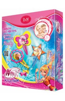 Набор для шитья из фетра. Заколки "Романтика. Winx Club" (53917) Набор для шитья из фетра. Заколки "Романтика. Winx Club" (53917)