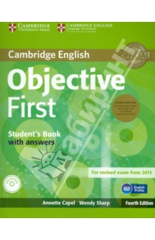 Objective First 4 Edition Student's Book Pack with answers +CD-ROM x2 - Capel, Sharp