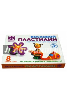 Пластилин восковой. 8 цветов. Стек (979903) Пластилин восковой. 8 цветов. Стек (979903)