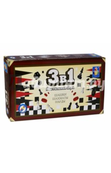 Настольная игра 3 в 1 "Шашки, шахматы, нарды" (Т52450) Настольная игра 3 в 1 "Шашки, шахматы, нарды" (Т52450)