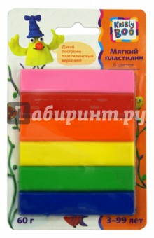 Мягкий пластилин. 70 грамм. 6 цветов (46639) Мягкий пластилин. 70 грамм. 6 цветов (46639)