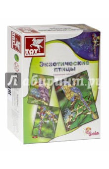 Мозаика из пайеток "Экзотические птицы" (39466) Мозаика из пайеток "Экзотические птицы" (39466)