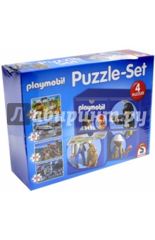 Набор паззлов Playmobil, 2x60, 2x100 элементов (56500) Набор паззлов Playmobil, 2x60, 2x100 элементов (56500)