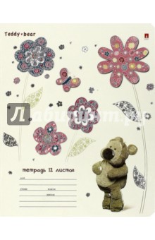 Тетрадь школьная "Мишка Тедди" (12 листов, косая линейка, в ассортименте)(7-12-1000/3) Тетрадь школьная "Мишка Тедди" (12 листов, косая линейка, в ассортименте)(7-12-1000/3)