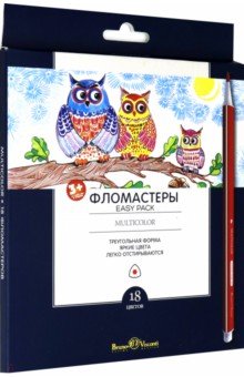 Фломастеры "Multicolor Easy Pack" (18 цветов, трехгранные) (32-0020) Фломастеры "Multicolor Easy Pack" (18 цветов, трехгранные) (32-0020)
