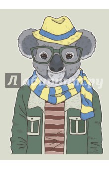 Блокнот для записей "Коала в шарфе", А6 Блокнот для записей "Коала в шарфе", А6