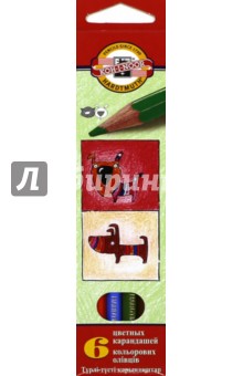 Карандаши "Собаки и кошки", 6 цветов (3591/6С) Карандаши "Собаки и кошки", 6 цветов (3591/6С)