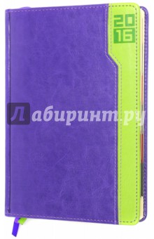 Ежедневник датированный на 2016 год (ФИОЛЕТОВЫЙ/САЛАТОВЫЙ) (37963-15) Ежедневник датированный на 2016 год (ФИОЛЕТОВЫЙ/САЛАТОВЫЙ) (37963-15)