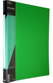 Папка с вкладышами, пластиковая, 30 вкладышей STANDARDLlINE DISPLAY BOOK, зеленая (30AV4_00107) Папка с вкладышами, пластиковая, 30 вкладышей STANDARDLlINE DISPLAY BOOK, зеленая (30AV4_00107)