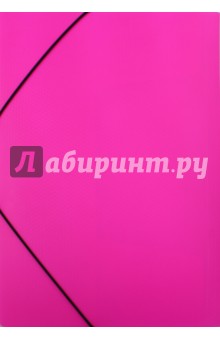 Папка пластиковая с клапанами на резинке "DIAMOND NEON розовая", А4 (Пк4р_02033) Папка пластиковая с клапанами на резинке "DIAMOND NEON розовая", А4 (Пк4р_02033)