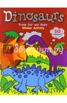 Dinosaurs. Sticker Activity book. Press Out and Make - Dereen Taylor