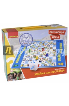 Игра-ходилка обучающая «Змейка или лестница» (2605ВВ) Игра-ходилка обучающая «Змейка или лестница» (2605ВВ)