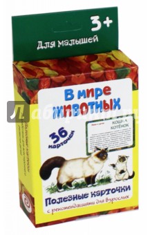 Полезные карточки В мире животных