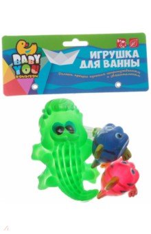 Набор для купания "Крокодил, рыбки" 3 штуки (EL1209) Набор для купания "Крокодил, рыбки" 3 штуки (EL1209)