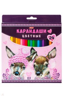 Карандаши цветные "Мягкие и пушистые" (24 цвета) (BKc_24760) Карандаши цветные "Мягкие и пушистые" (24 цвета) (BKc_24760)