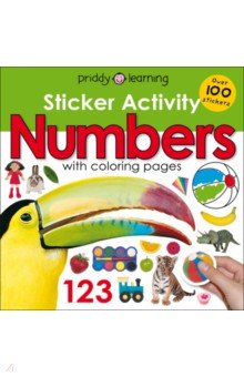 Sticker Activity. Numbers with colouring pages - Roger Priddy