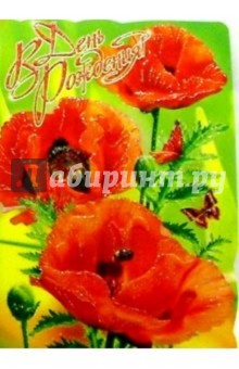 11258/День рождения/открытка-вырубка двойная 11258/День рождения/открытка-вырубка двойная
