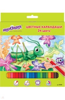 Карандаши 24 цвета "В ГОСТЯХ У БУКАШЕК" (181380) Карандаши 24 цвета "В ГОСТЯХ У БУКАШЕК" (181380)