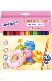 Карандаши 24 цвета "СЛАДКИЕ ИСТОРИИ" (181395) Карандаши 24 цвета "СЛАДКИЕ ИСТОРИИ" (181395)