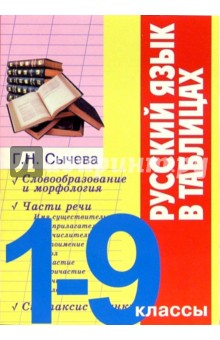 Русский язык в таблицах. 1-9 классы - Галина Сычева