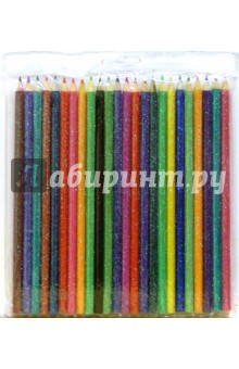 Карандаши 24 цветов (с блестками) Карандаши 24 цветов (с блестками)