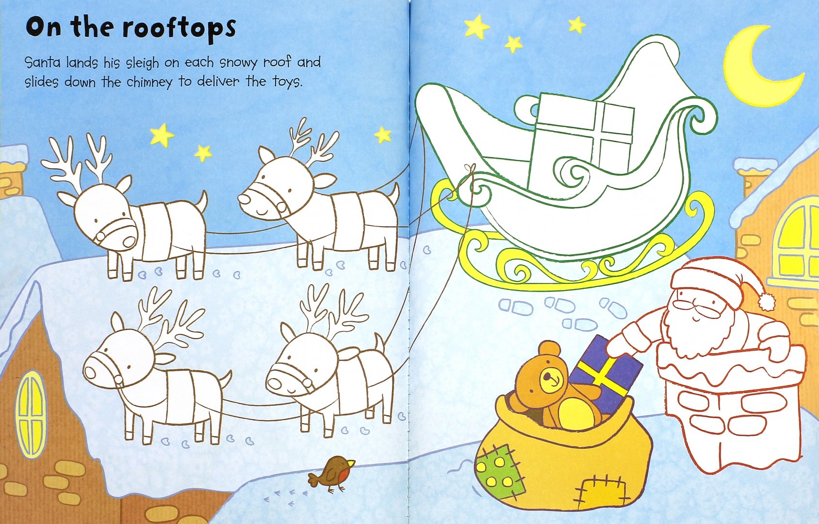Иллюстрация 1 из 21 для Santa. First Colouring Book. With stickers - Jessica Greenwell | Лабиринт - книги. Источник: Лабиринт