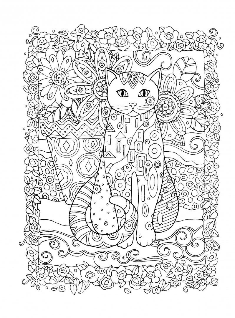 Иллюстрация 3 из 5 для Котики. Раскраски, поднимающие настроение | Лабиринт - книги. Источник: Лабиринт