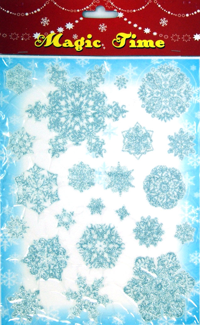 Иллюстрация 1 из 6 для Новогоднее оконное украшение "Снежинки" (26554) | Лабиринт - сувениры. Источник: Лабиринт