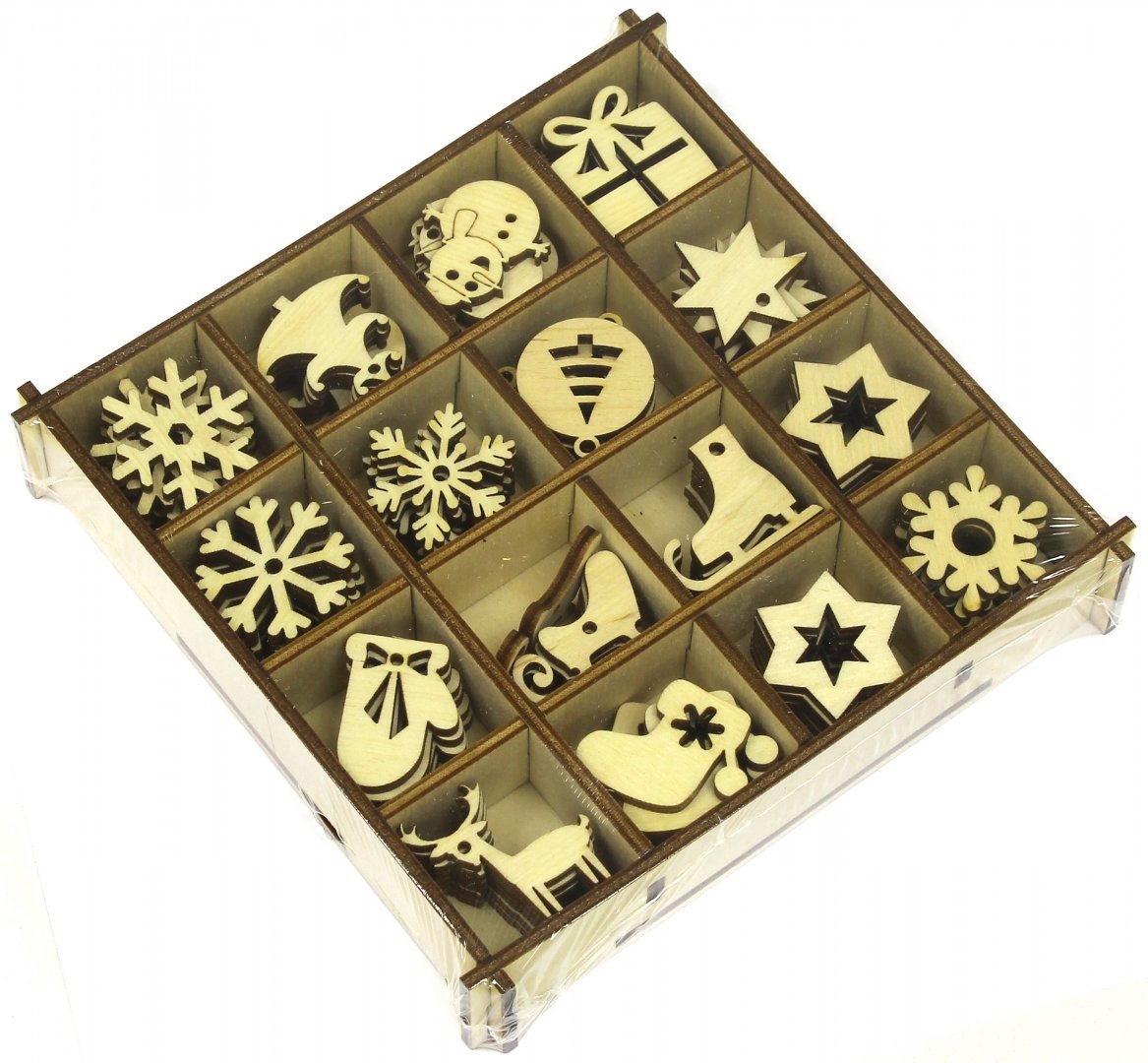 Иллюстрация 1 из 3 для Большой набор украшений "Новогодний" в коробке | Лабиринт - игрушки. Источник: Лабиринт