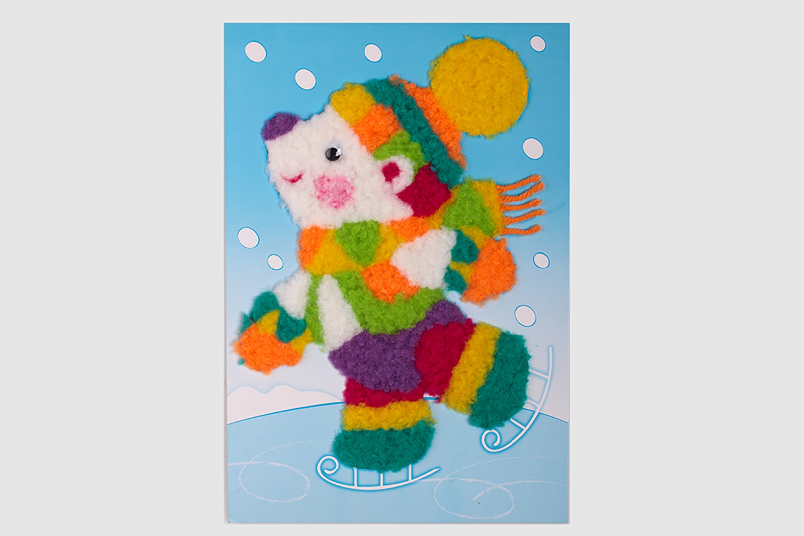 Иллюстрация 1 из 2 для Рисуем нитками "Белый медвежонок" (2975) | Лабиринт - игрушки. Источник: Лабиринт