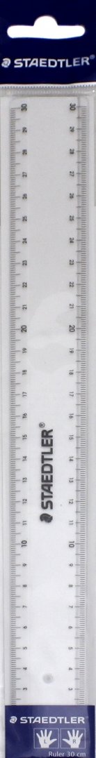 Иллюстрация 1 из 8 для Линейка пластиковая прозрачная для левшей и правшей, 30 см (562300PB) | Лабиринт - канцтовы. Источник: Лабиринт