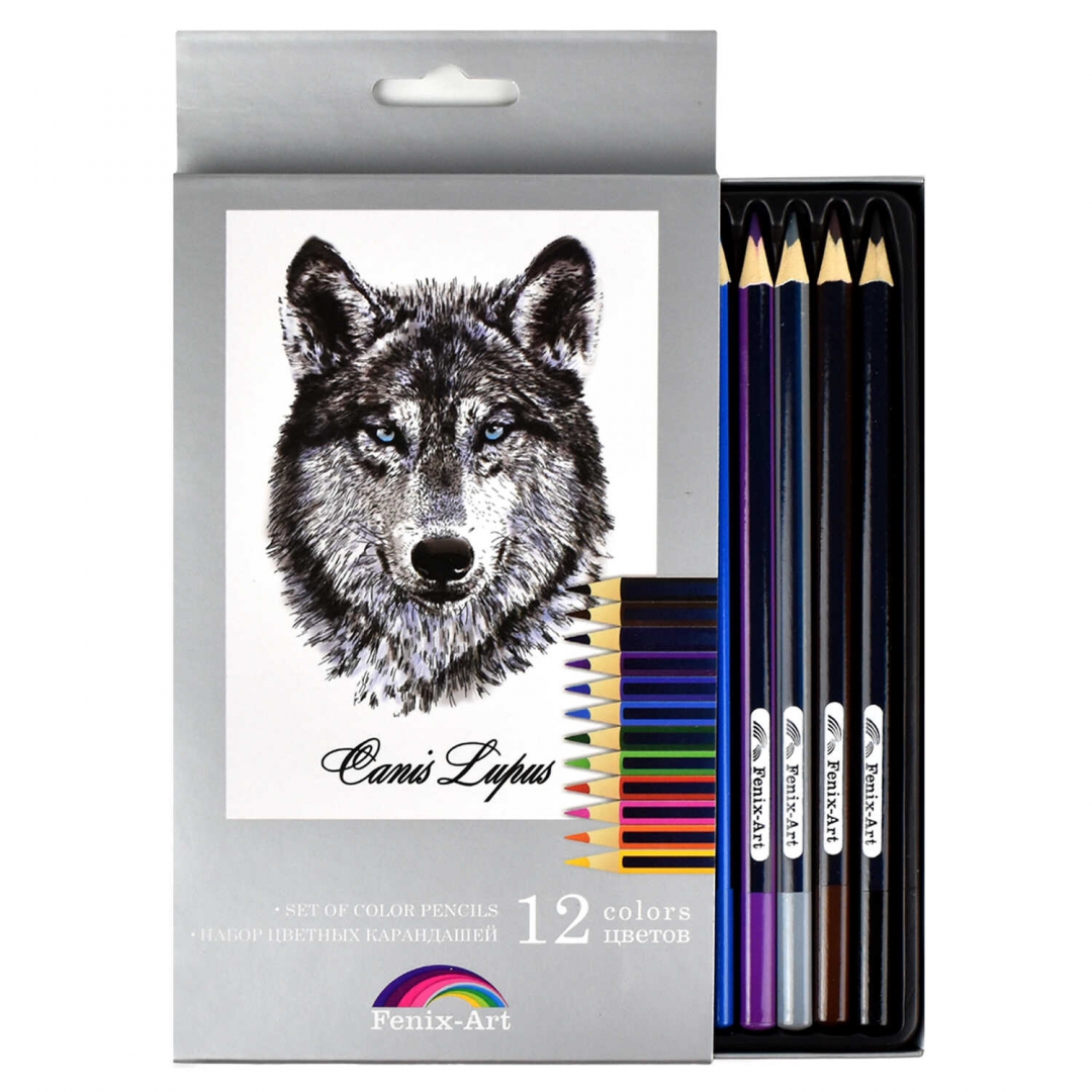Иллюстрация 1 из 55 для Набор цветных карандашей, 12 цветов "Волк" (32870-12) | Лабиринт - канцтовы. Источник: Лабиринт