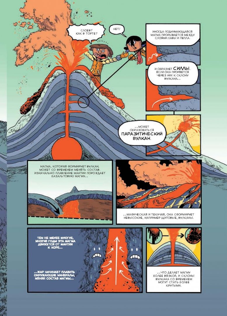 Иллюстрация 20 из 77 для Вулканы. Научный комикс - Джон Чад | Лабиринт - книги. Источник: Лабиринт