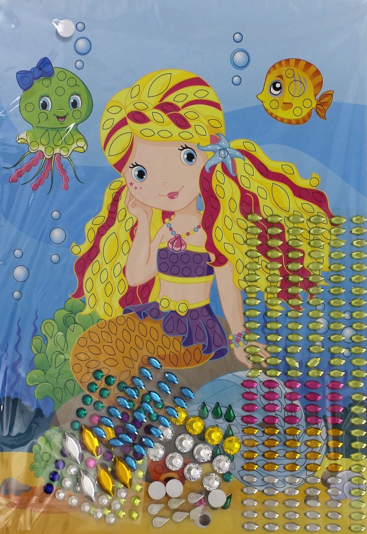 Иллюстрация 1 из 2 для Набор для детского творчества "Сказочные самоцветы". Русалочка (ANMT-49) | Лабиринт - игрушки. Источник: Лабиринт